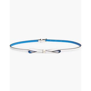Kate Spade New York Colorblock Bow Belt Blue, White, Gold, Large NEW
